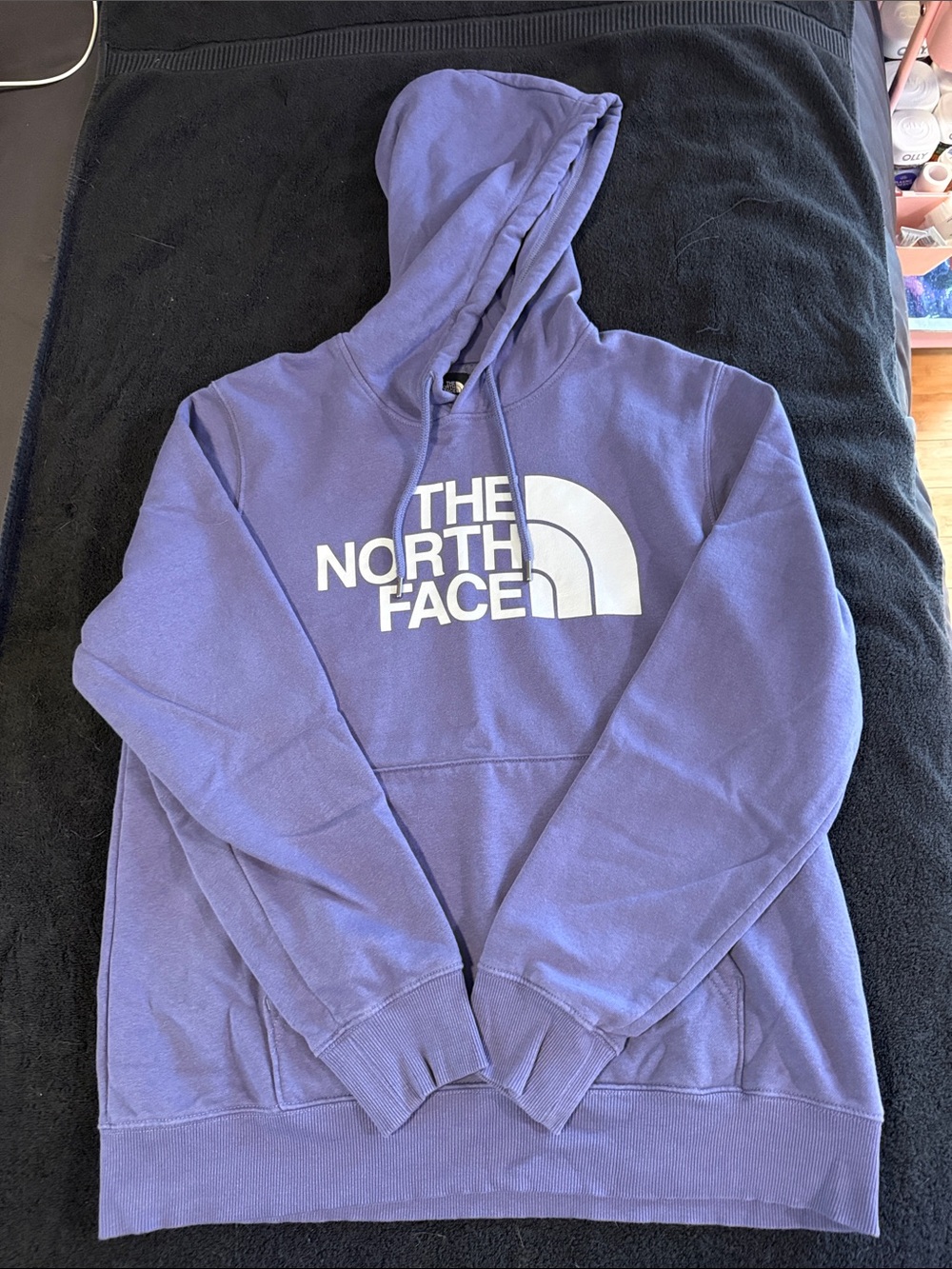 The North Face Lavender Pullover Hoodie with White Logo